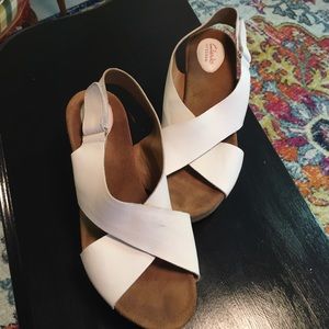 Clark’s Artisan Sandals, size 10, cork wedge